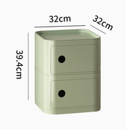 MOMO Storage Bedside Table | Modular Cube Nightstand | 2, 3 or 4 Tier Storage Cabinet - alternate view 10