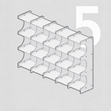 Silvery(five columns)