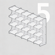 Expandable Aluminum Mug Rack & Display Shelf
