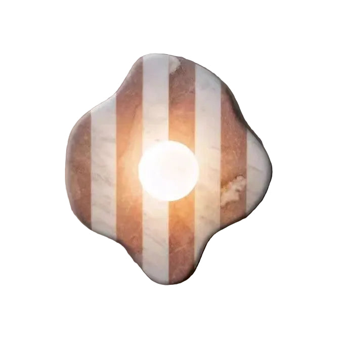 Natural Marble Wall Lamp – Organic Stone Sconce GQ17