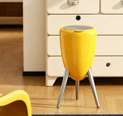 15L Press-Open Trash Can