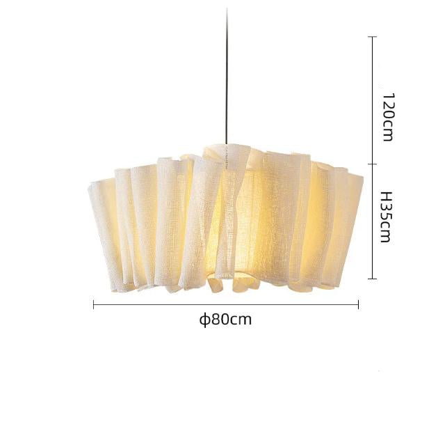 Wabi-Sabi Vintage Ceiling Lamp Fabric Pendant Light-GQ14