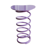 MOMO Spring Side Table | Sculptural Coil Steel Base with Organic Tabletop - alternate view 6