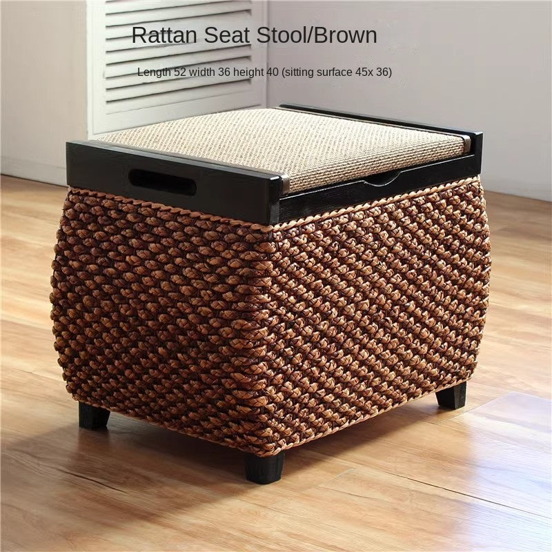 MOMO Rattan Storage Stool