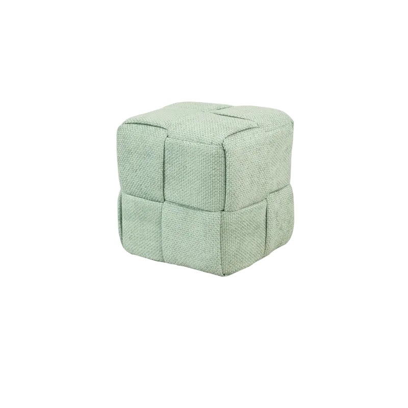 MOMO Chenille Stool | Soft Upholstered Ottoman for Living Room & Entryway - alternate view 10
