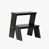Wooden Two-Tier Step Stool and Side Table