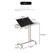 MOMO Lifting Side Table | Height-Adjustable & Tilt-Top | Rolling Laptop & Reading Stand - alternate view 11