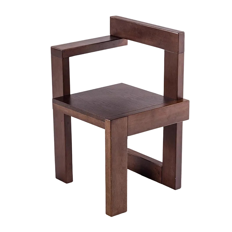 MOMO Solid Wood Chair | Bauhaus Block Armchair | Solid Oak Dining & Accent Chair - alternate view 11