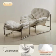 MOMO Single Sofa | Deep-Tufted Lounge Chair with Ottoman | Low-Profile Armchair Set - alternate view 13