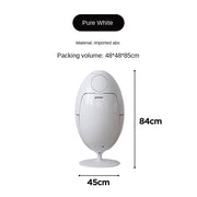 MOMO Dinosaur Egg Trash Can | Sculptural Standing Waste Bin | 2 Sizes - alternate view 12