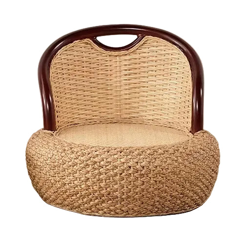MOMO Rattan Round Stool | Japanese Woven Rattan Floor Seat | With or Without Legs - alternate view 10