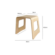 Curved Plywood Side Table