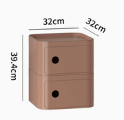 MOMO Storage Bedside Table | Modular Cube Nightstand | 2, 3 or 4 Tier Storage Cabinet - alternate view 12