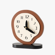 French Vintage Wooden Desk Clock