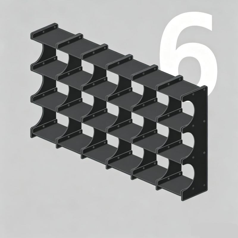 Expandable Aluminum Mug Rack & Display Shelf