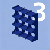 Blue(three columns)