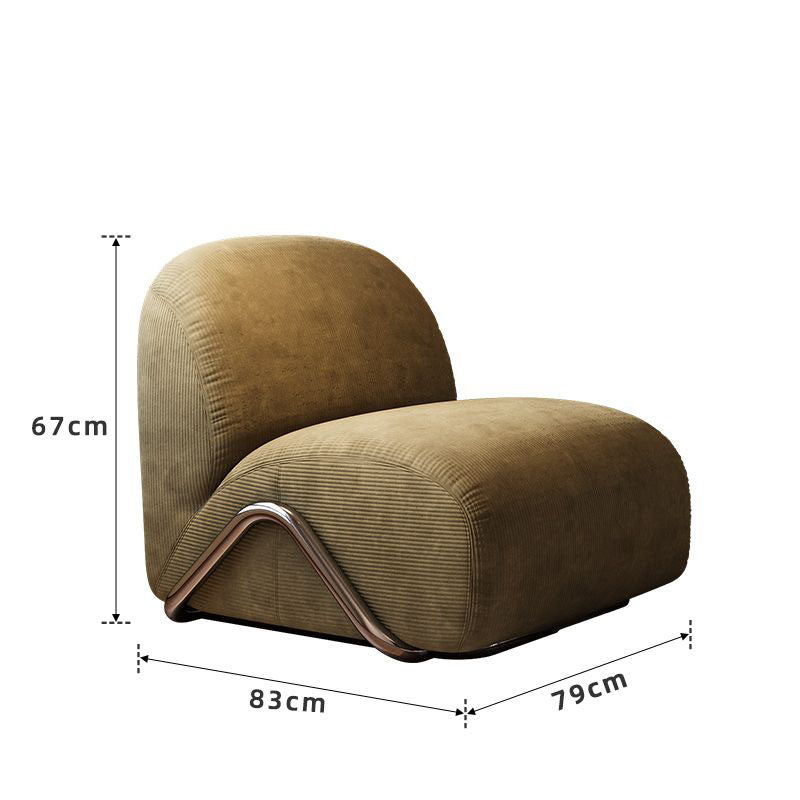 MOMO Modular Single Sofa | Designer Lounge Chair with Wave Base - alternate view 9