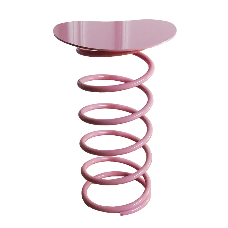 MOMO Spring Side Table | Sculptural Coil Steel Base with Organic Tabletop - alternate view 8