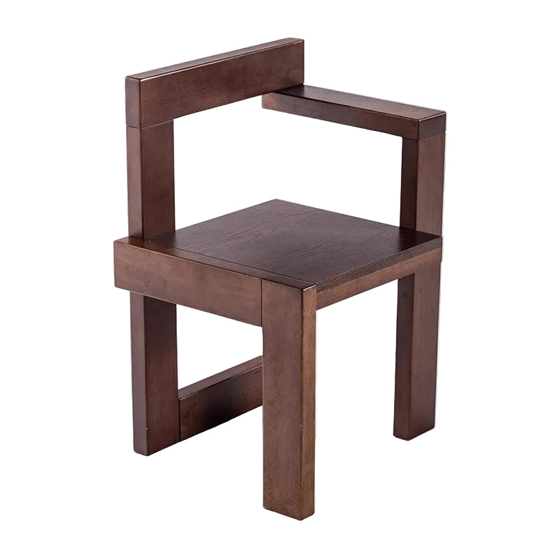 MOMO Solid Wood Chair | Bauhaus Block Armchair | Solid Oak Dining & Accent Chair - alternate view 12