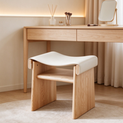 Solid Wood Dressing Saddle Stool