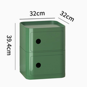 MOMO Storage Bedside Table | Modular Cube Nightstand | 2, 3 or 4 Tier Storage Cabinet - alternate view 13
