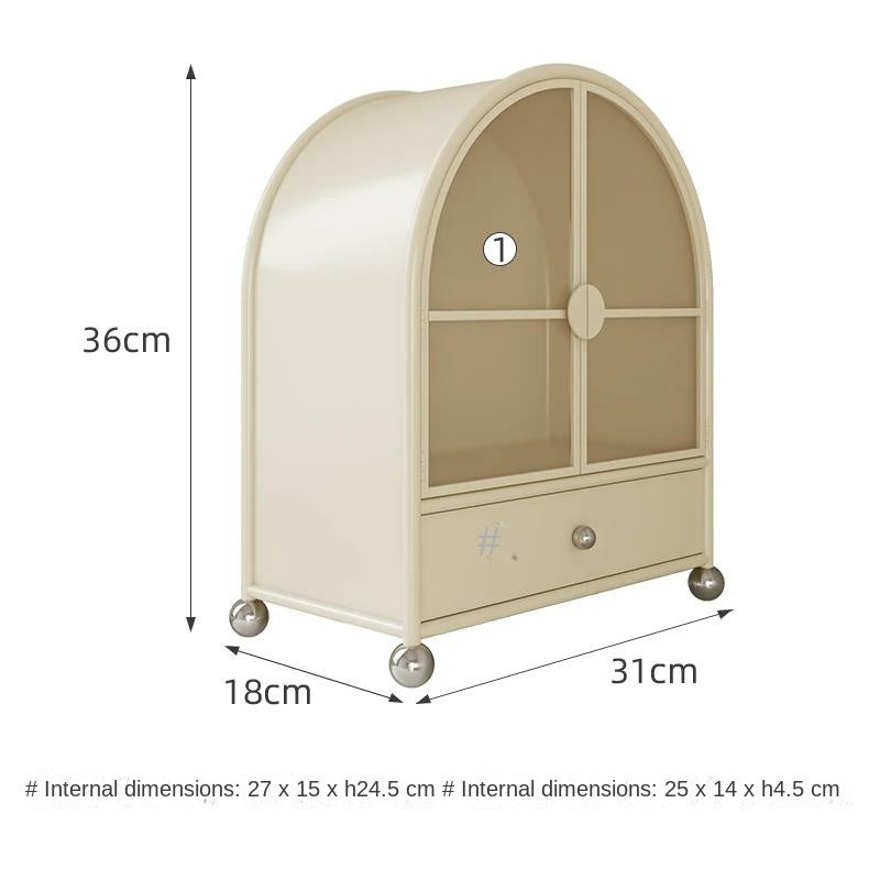 Dopamine Metal Desktop Cosmetic Storage Cabinet
