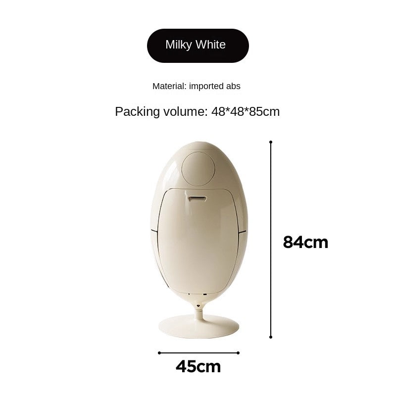 MOMO Dinosaur Egg Trash Can | Sculptural Standing Waste Bin | 2 Sizes - alternate view 14