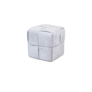 MOMO Chenille Stool | Soft Upholstered Ottoman for Living Room & Entryway - alternate view 13