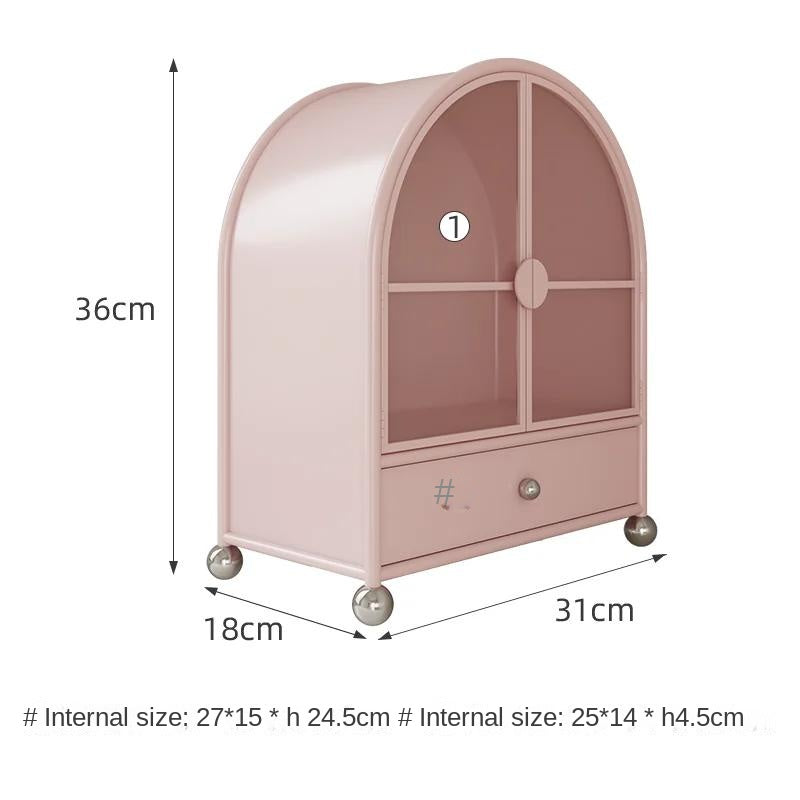 Dopamine Metal Desktop Cosmetic Storage Cabinet