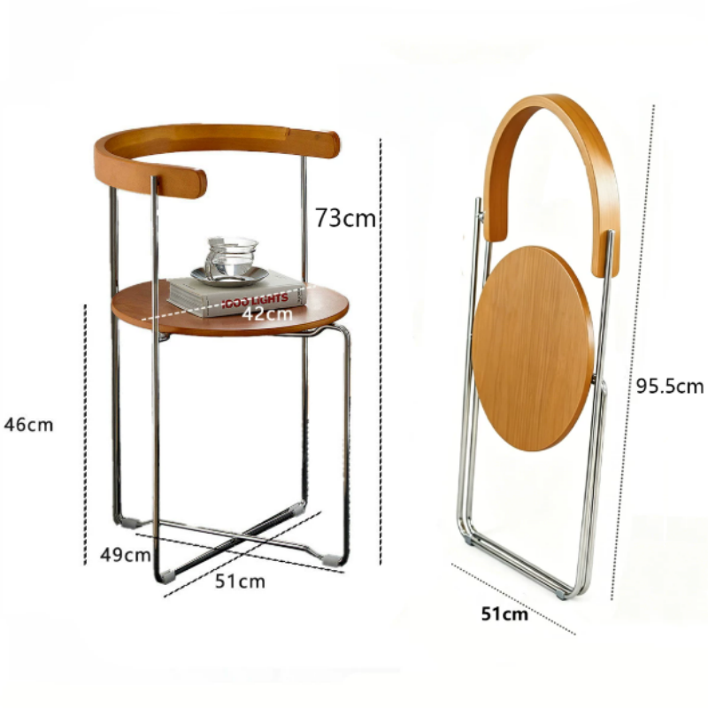 Mid-Century Folding Wood Chair