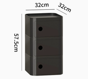 MOMO Storage Bedside Table | Modular Cube Nightstand | 2, 3 or 4 Tier Storage Cabinet - alternate view 14