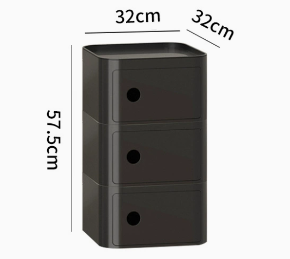 MOMO Storage Bedside Table | Modular Cube Nightstand | 2, 3 or 4 Tier Storage Cabinet - alternate view 14