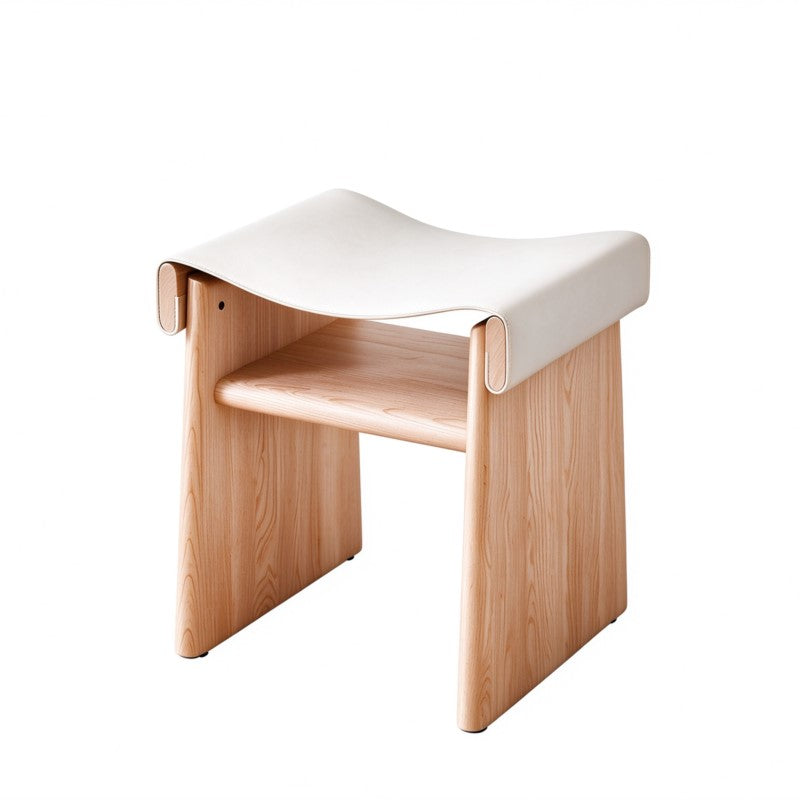 Solid Wood Dressing Saddle Stool
