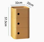 MOMO Storage Bedside Table | Modular Cube Nightstand | 2, 3 or 4 Tier Storage Cabinet - alternate view 15