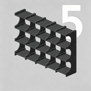 Expandable Aluminum Mug Rack & Display Shelf