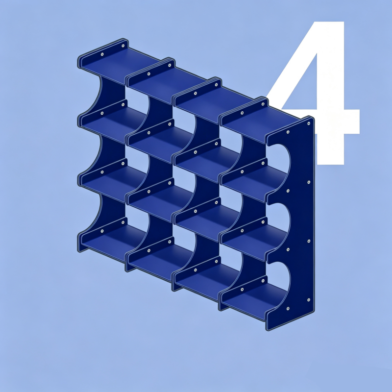 Expandable Aluminum Mug Rack & Display Shelf