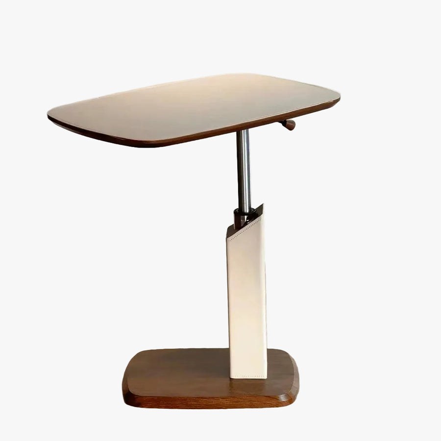 MOMO Lift Side Table | Height-Adjustable Solid Wood & Steel Side Table - alternate view 7