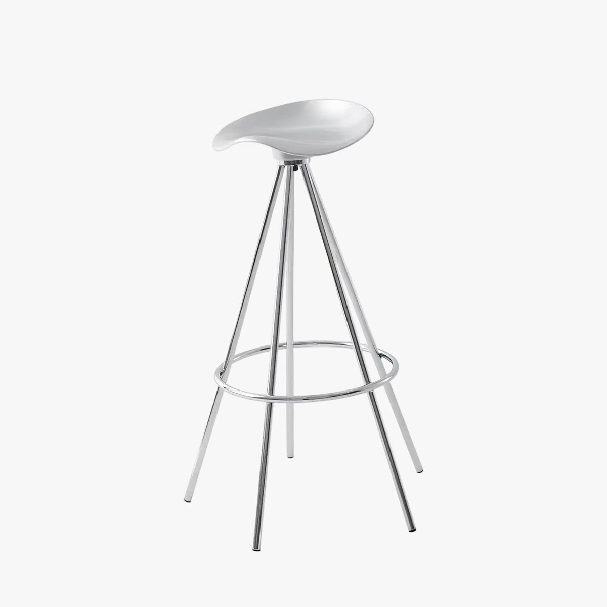 MOMO Jamaica Bar Stool | Retro Swivel Stainless Steel Counter Stool - alternate view 2