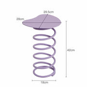 MOMO Spring Side Table | Sculptural Coil Steel Base with Organic Tabletop - alternate view 13
