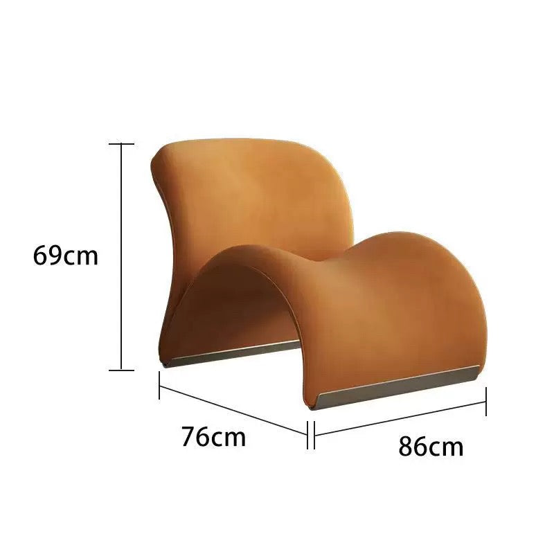 MOMO M-Shape Lounge Chair | Sculptural Foam Single Chair for Living Room & Balcony - alternate view 6