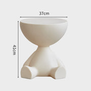 MOMO Sculptural Figure Tea Table | Ceramic Decorative Side Table - alternate view 6