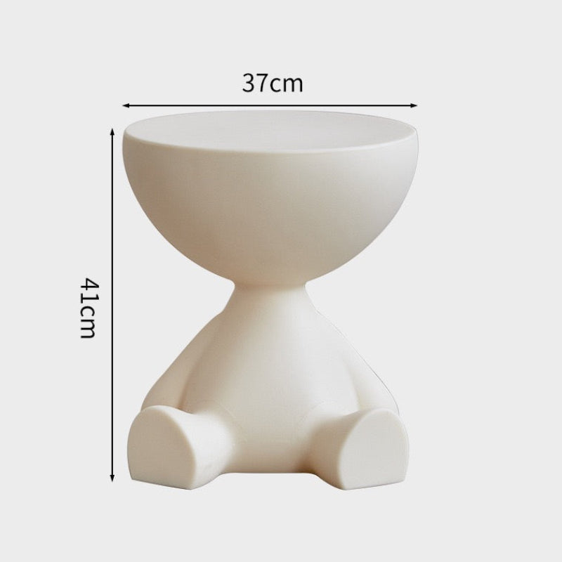 MOMO Sculptural Figure Tea Table | Ceramic Decorative Side Table - alternate view 6