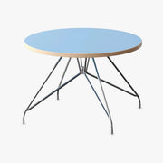 Colorblock Plywood Round Coffee Table