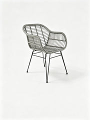 Rattan Outdoor Chair | PE Rattan & Iron Frame