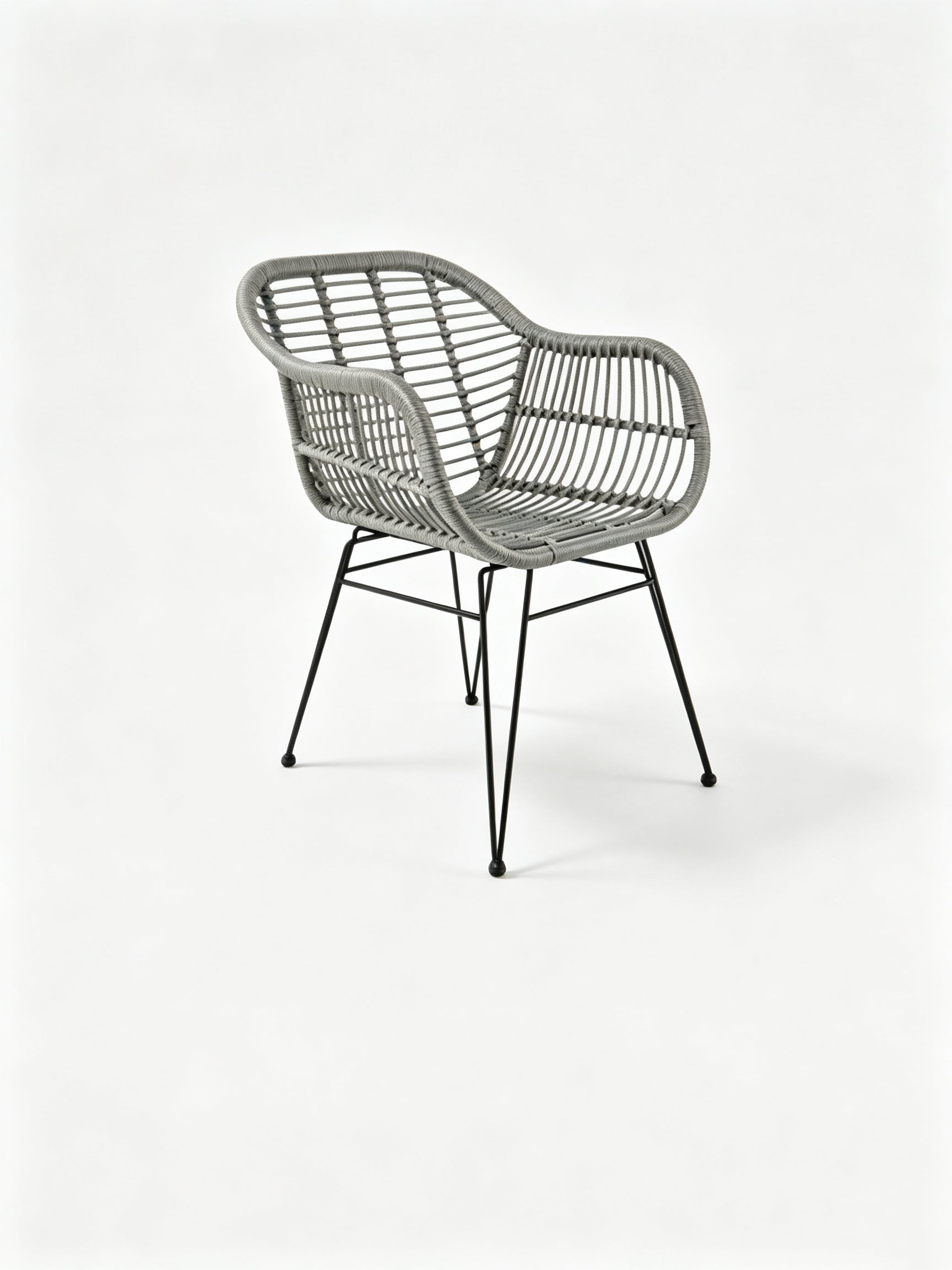 Rattan Outdoor Chair | PE Rattan & Iron Frame
