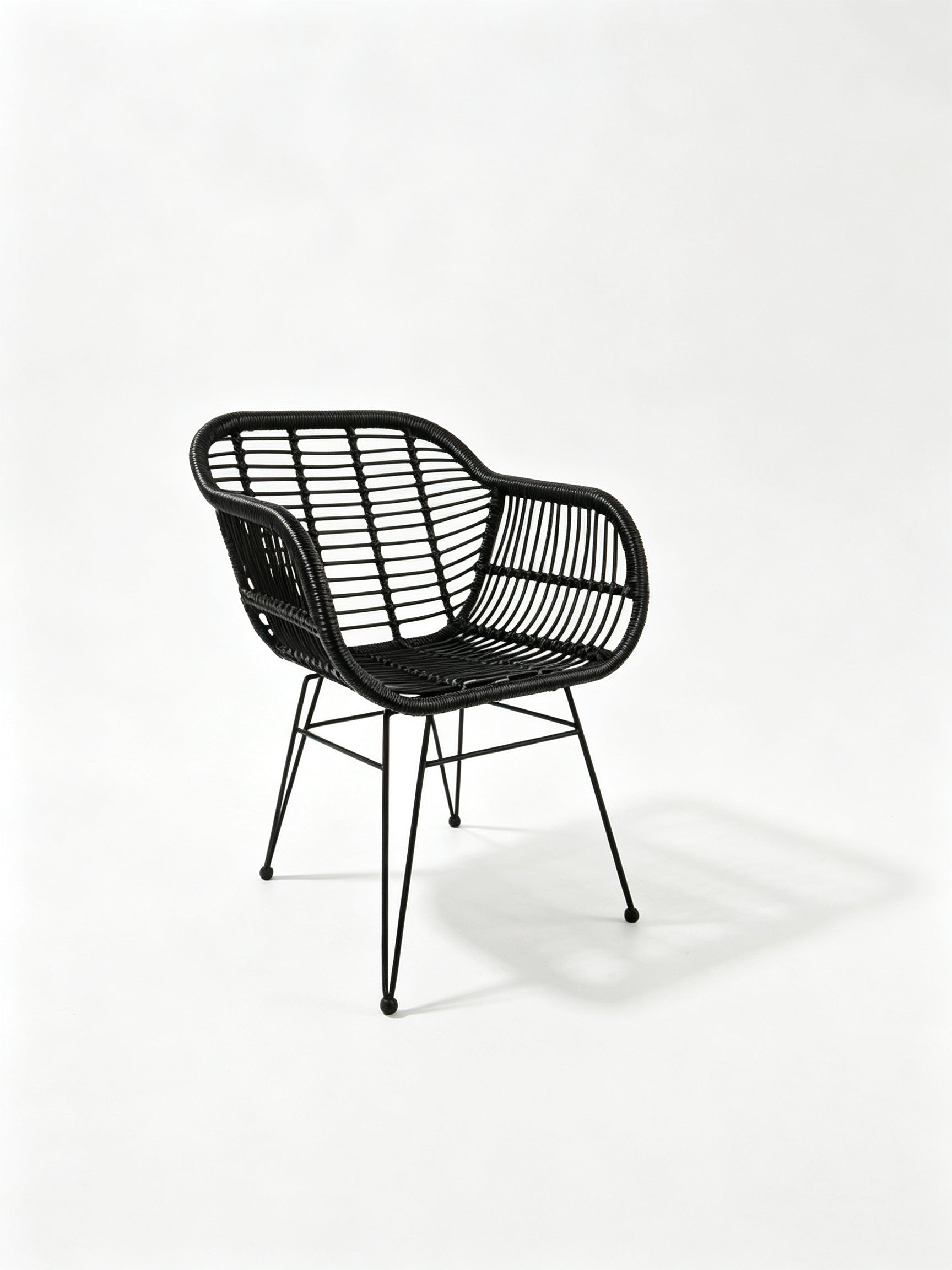 Rattan Outdoor Chair | PE Rattan & Iron Frame
