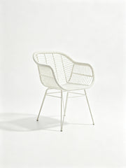 Rattan Outdoor Chair | PE Rattan & Iron Frame