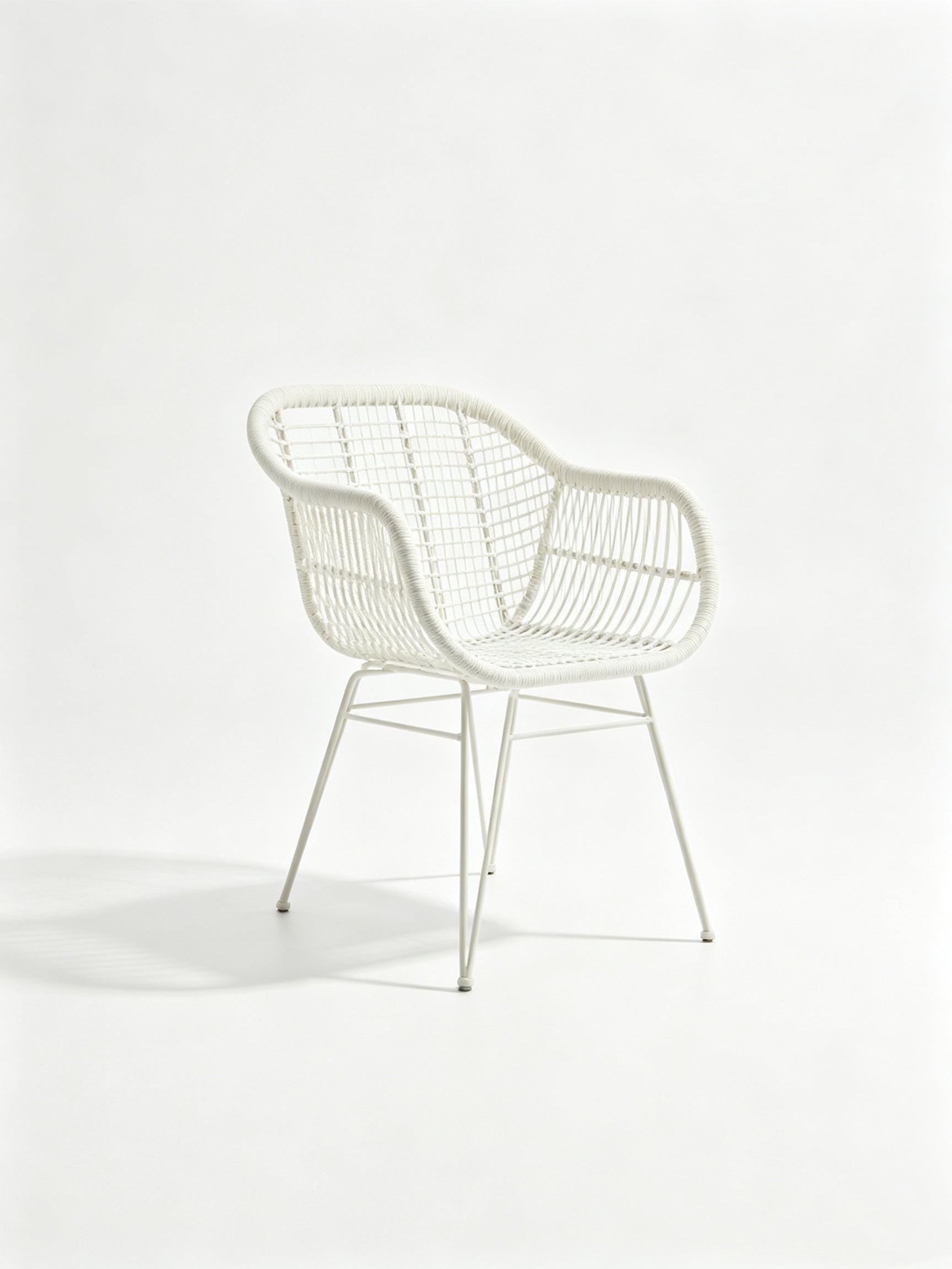 Rattan Outdoor Chair | PE Rattan & Iron Frame