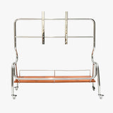 43–75 Inch Rolling TV Cabinet Mobile Television Stands with Storage