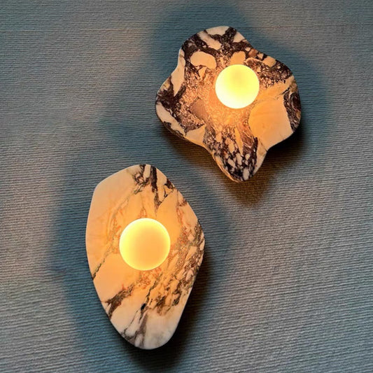 Marble Stone Wall Light – Natural Stone LED Sconce GQ15